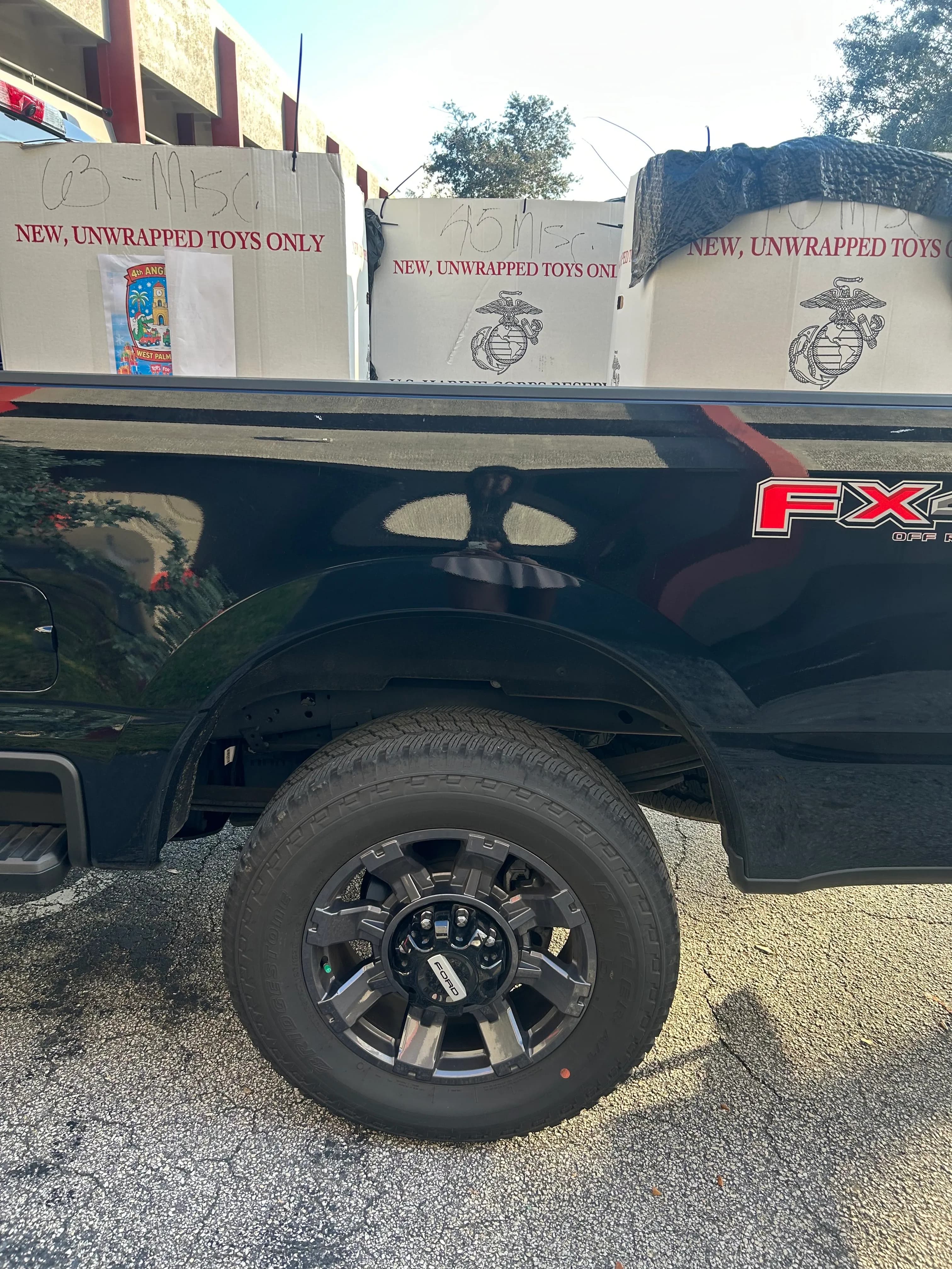 Starting Over Community Outreach Toys for Tots 2025 truck